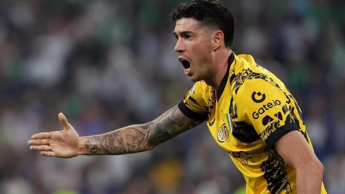 Alessandro Bastoni during a match for Inter Milan