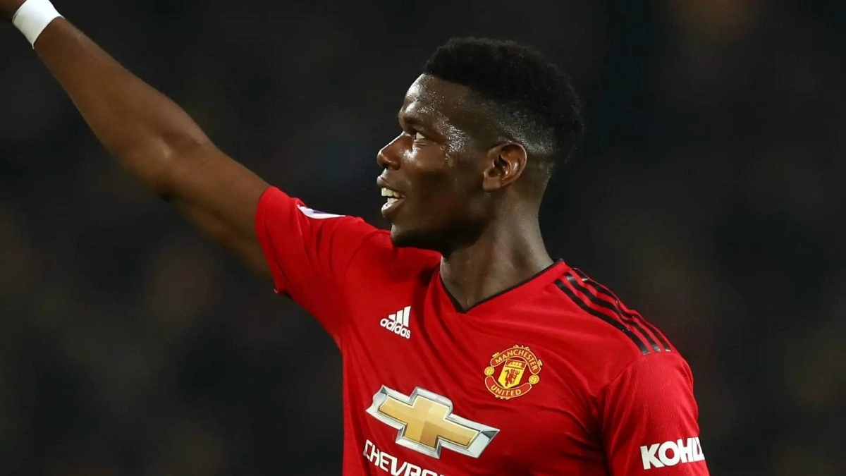 Paul Pogba celebra un gol con el Manchester United