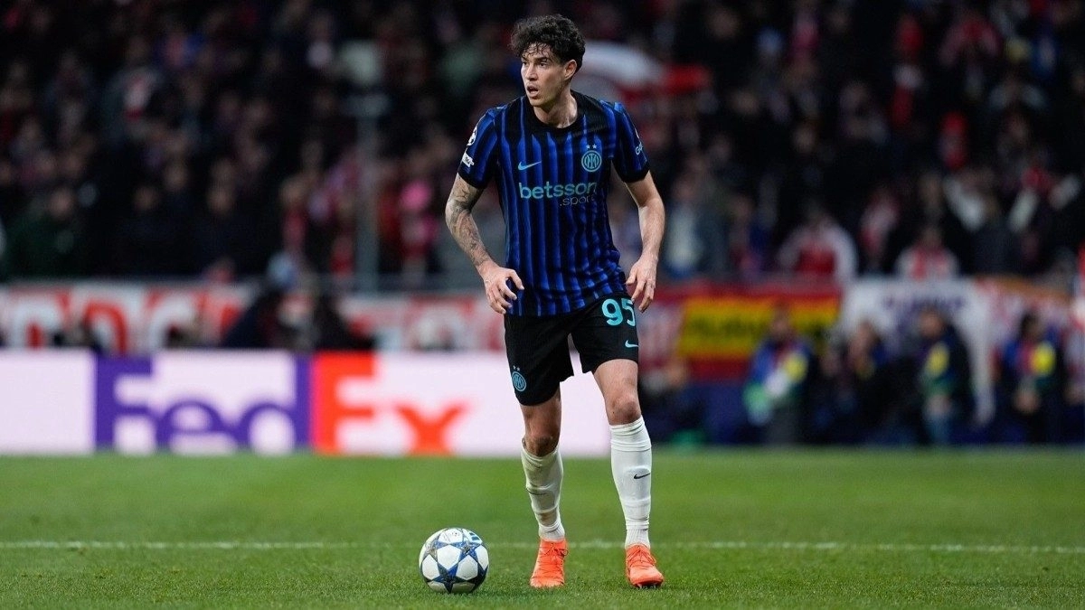 Alessandro Bastoni durante un partido del Inter de Milán