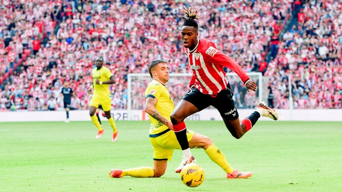 Nico Williams during an Athletic Club - Villarreal