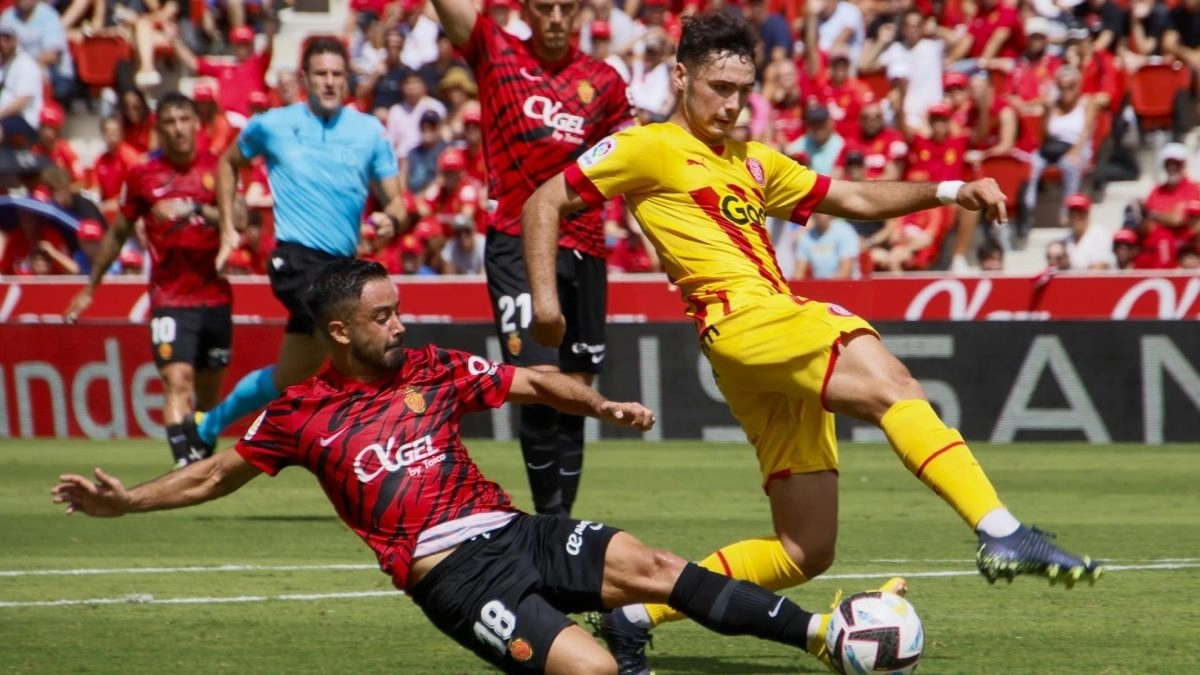 Imagen de un partido entre el Mallorca y el Girona