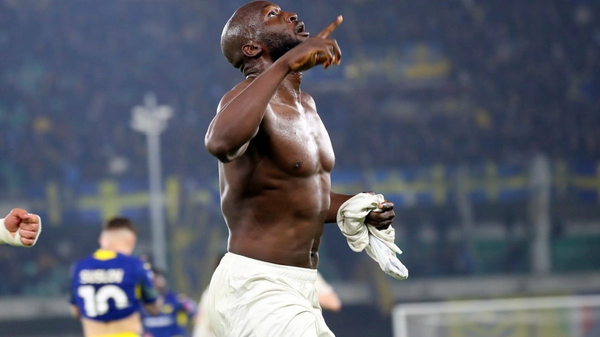 Romelu Lukaku celebra un gol