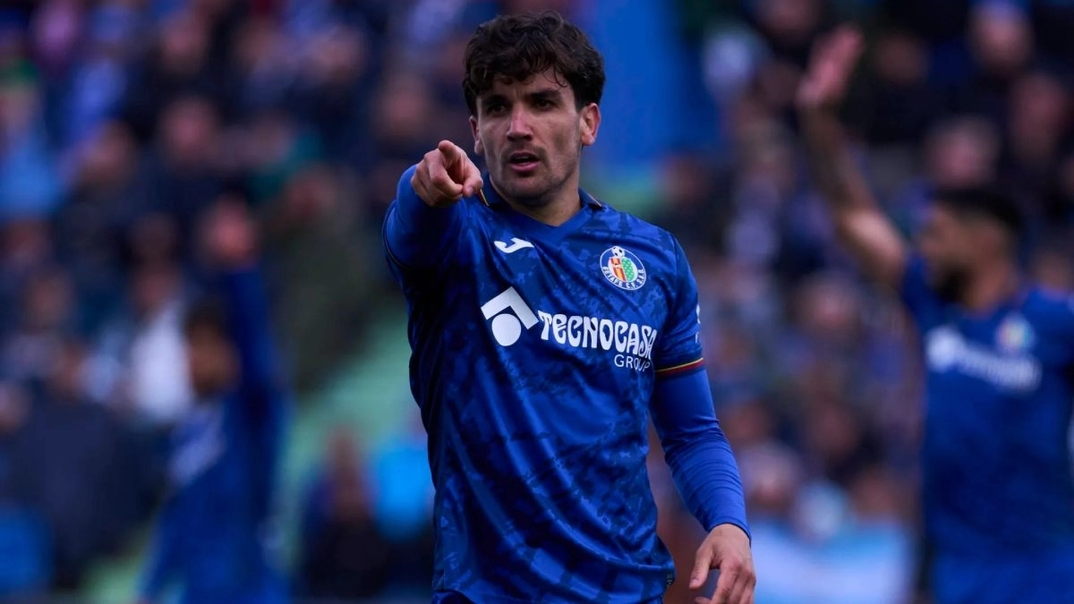 Mauro Arambarri durante un partido con el Getafe