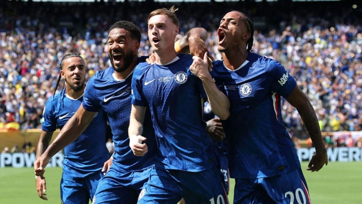 Los jugadores del Chelsea celebran un gol