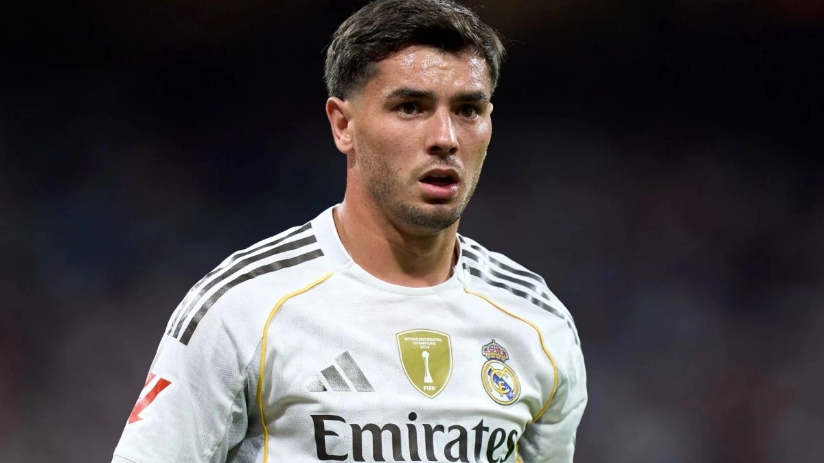 Brahim Díaz durante un partido con el Real Madrid