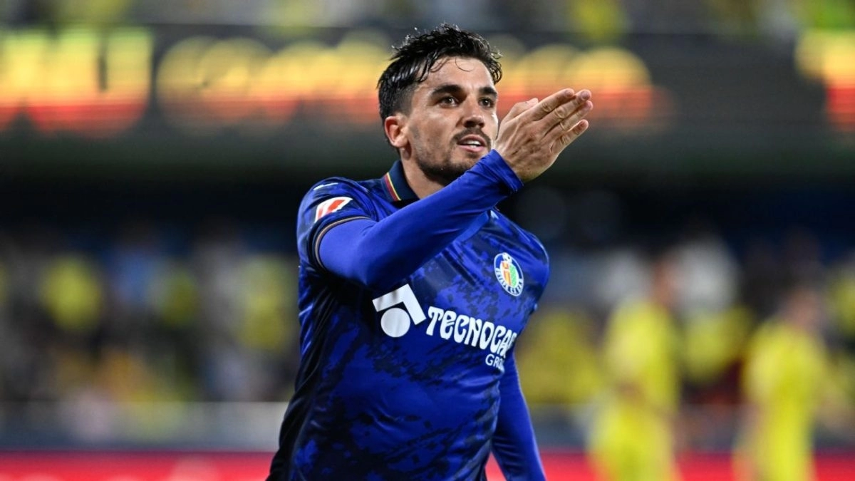 Mauro Arambarri celebra un gol anotado con el Getafe