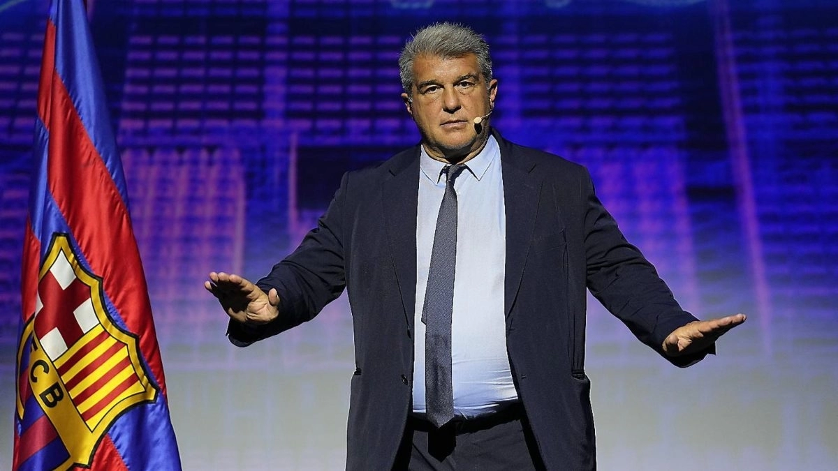 Joan Laporta, presidente del FC Barcelona