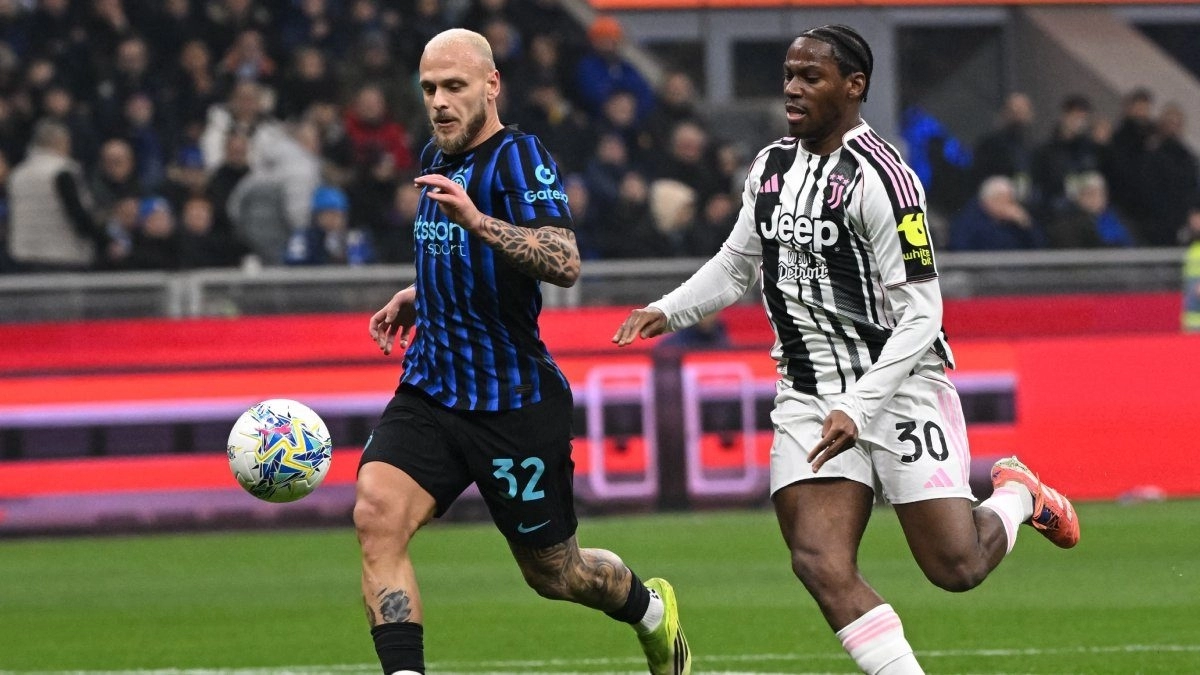 Imagen de un partido entre Inter de Milán y Juventus de Turín