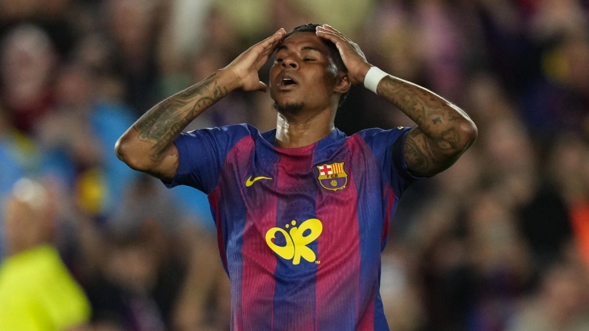 Marcus Rashford se lamenta durante un partido con el FC Barcelona