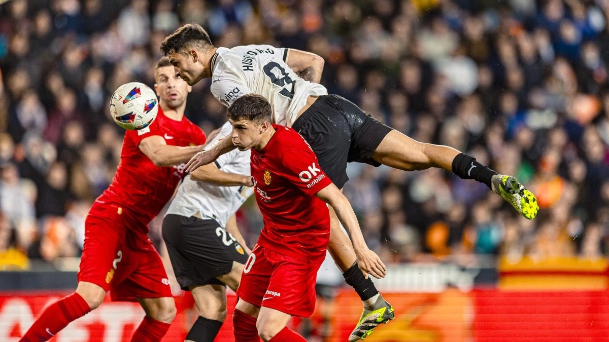 Imagen de un partido entre el Valencia y el Mallorca