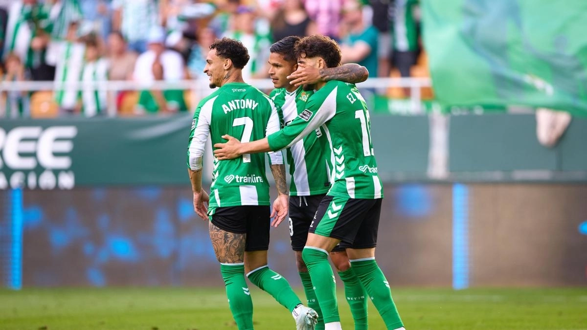 Los jugadores del Real Betis celebran un tanto / FSG1