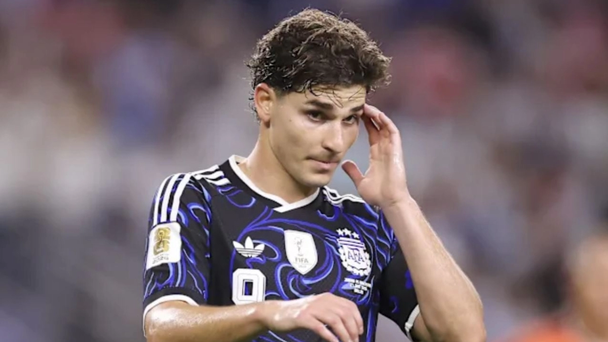 Julián Álvarez, en el Mundial con Argentina / Getty Images