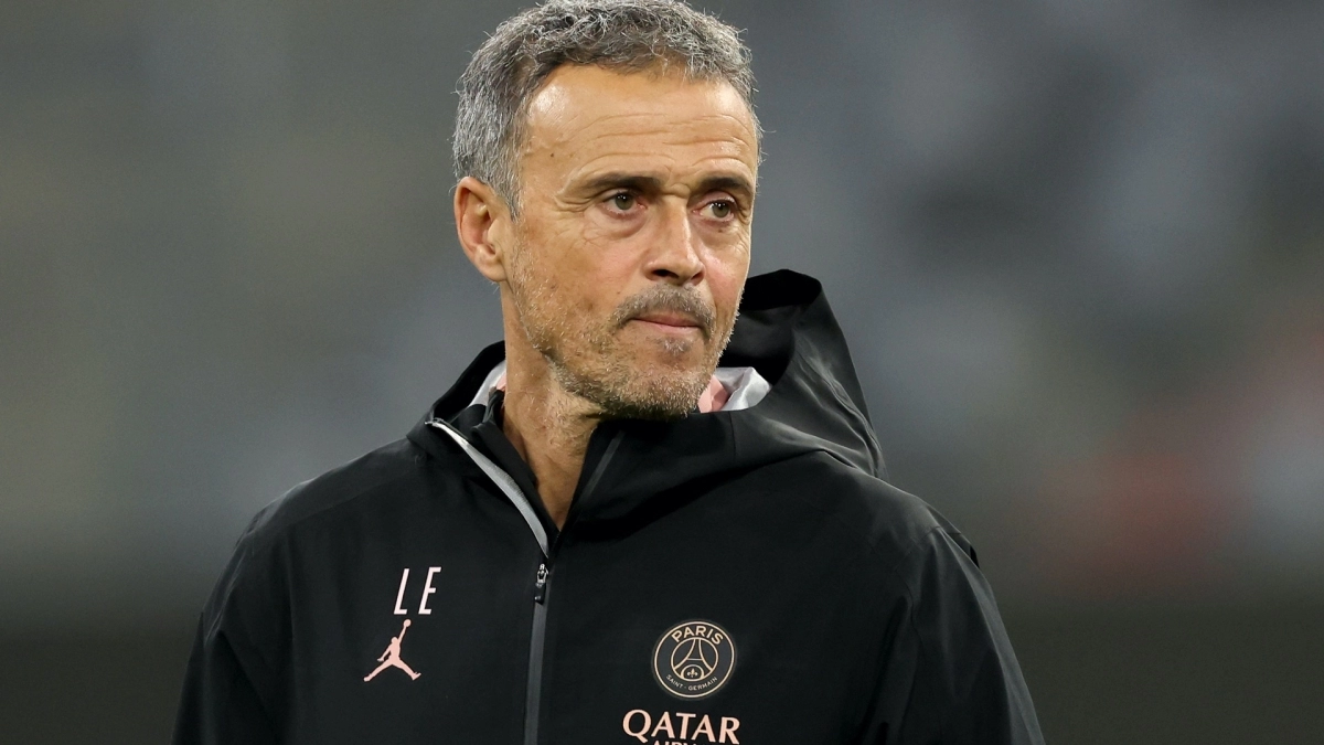 Luis Enrique, en un partido del PSG / Paris Saint Germain