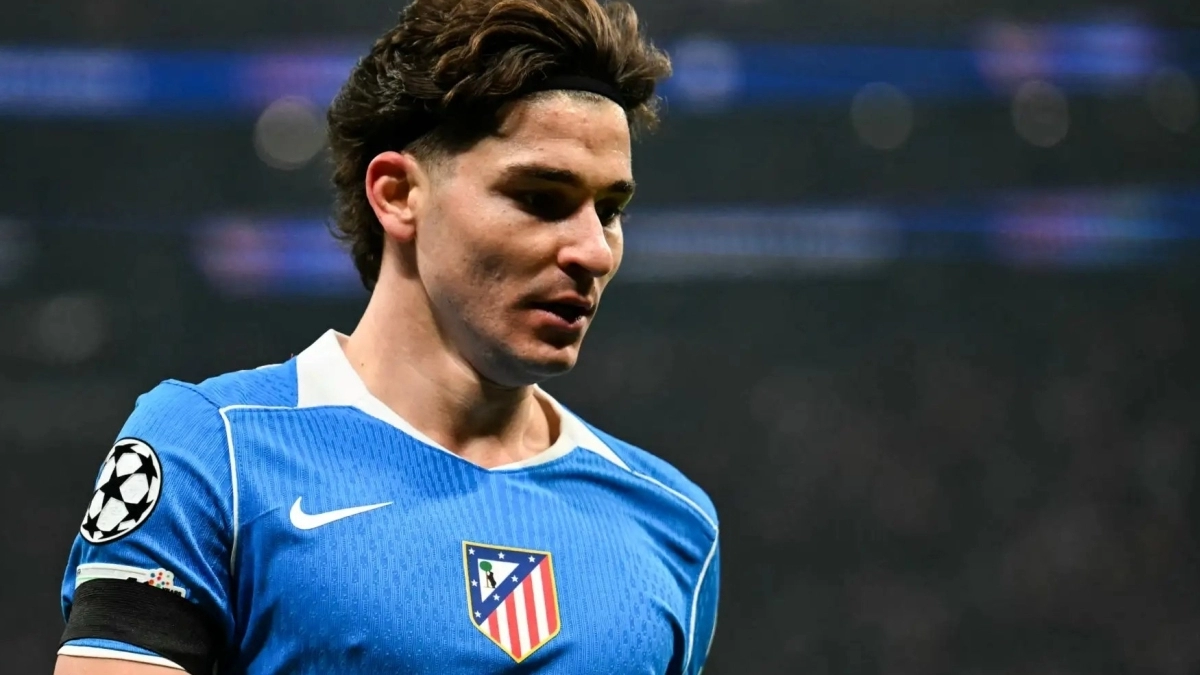 Julián Álvarez, en un partido de Champions con el Atlético / Getty Images