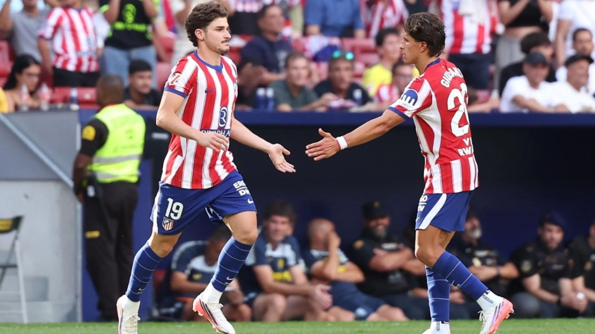 Julián Álvarez, en el partido entre Atlético y Vu