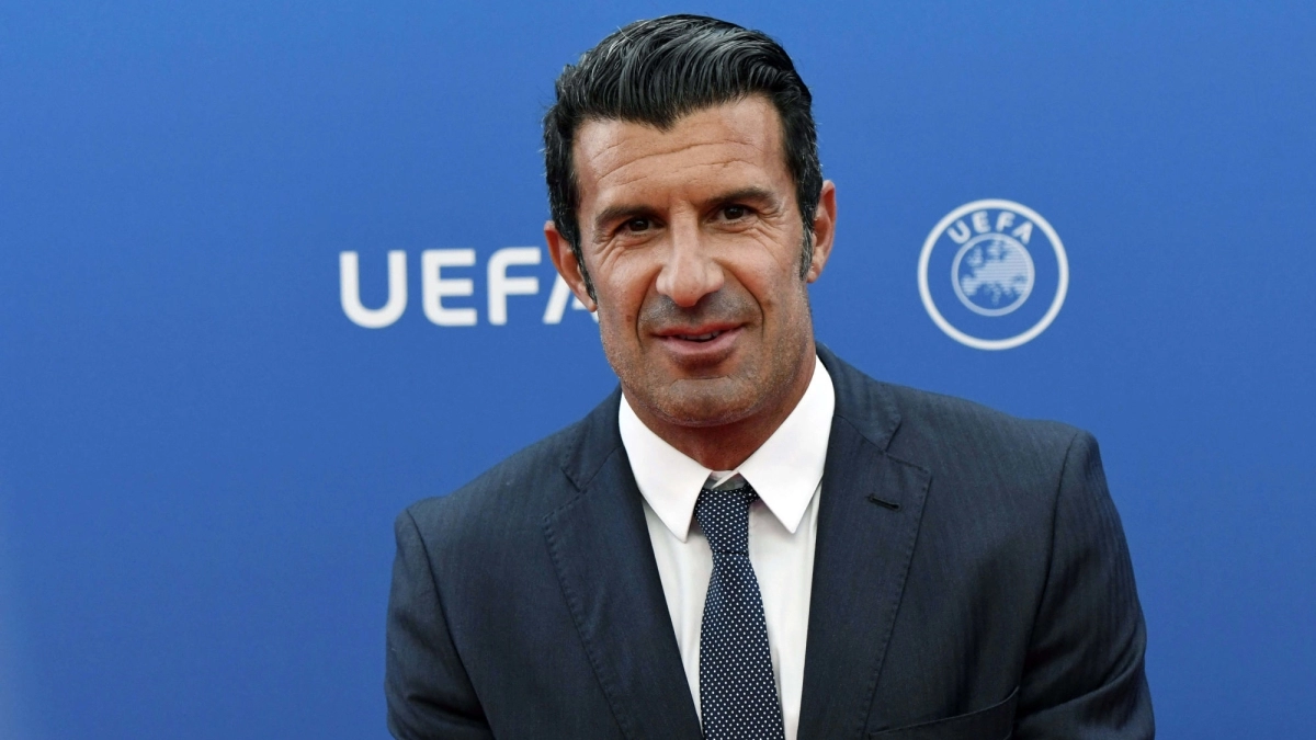 Luis Figo, en un acto de la UEFA / Getty Images