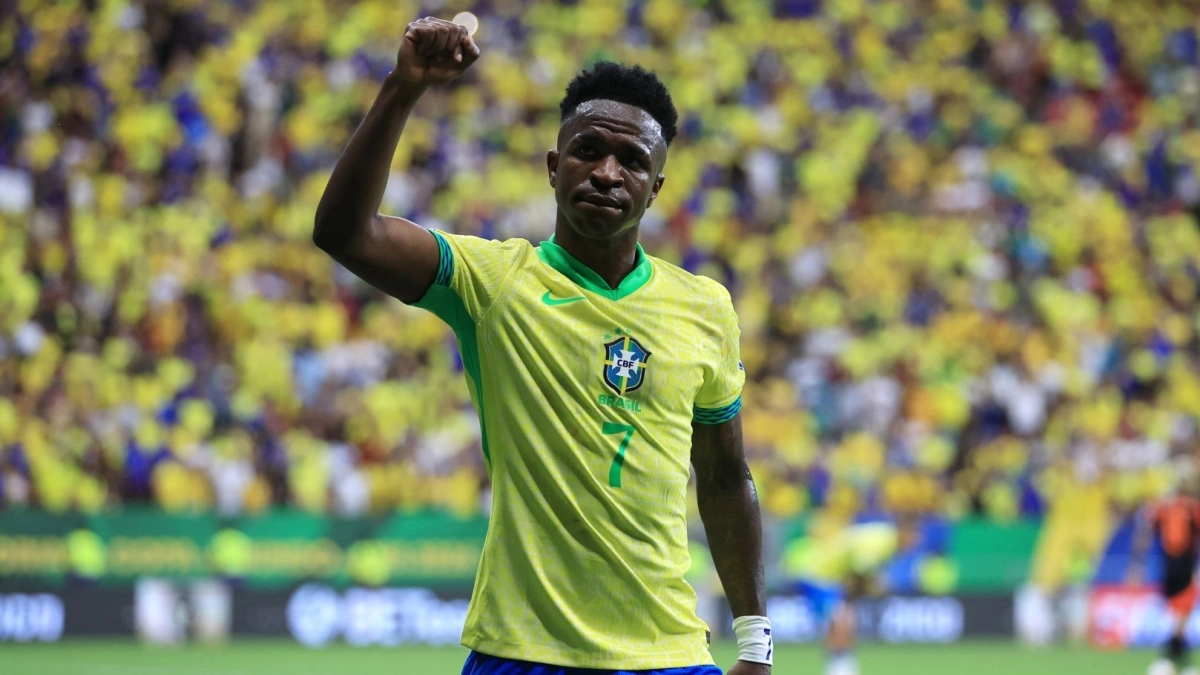 Vinicius Júnior, con la selección de Brasil / Getty Images