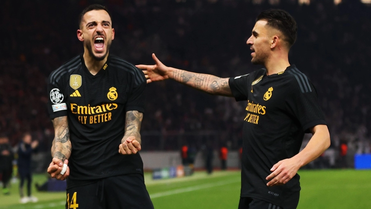 Joselu celebra un gol con el Real Madrid / Getty Images