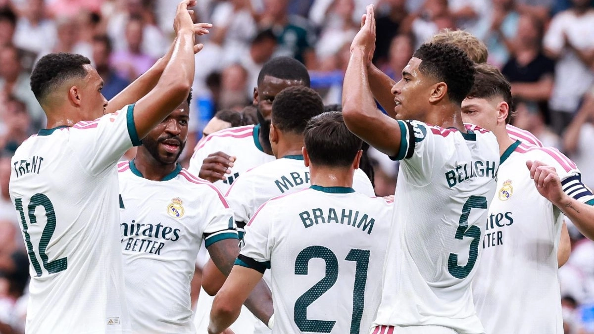 Los jugadores del Real Madrid celebran un gol / EFE