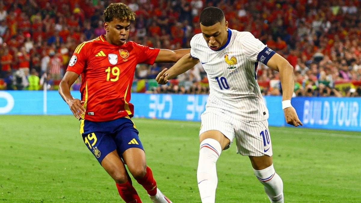 Lamine Yamal y Kylian Mbappé, en la pasada Eurocopa / Kieran McManus