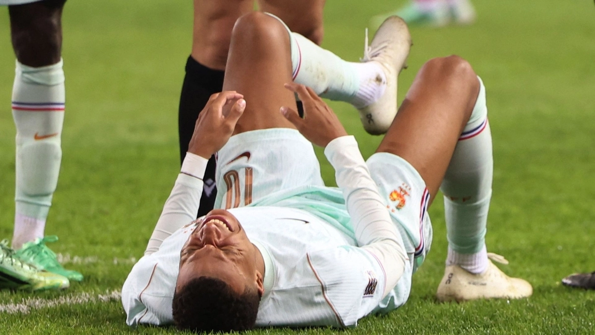 Kylian Mbappé, lesionado con Francia / Reuters