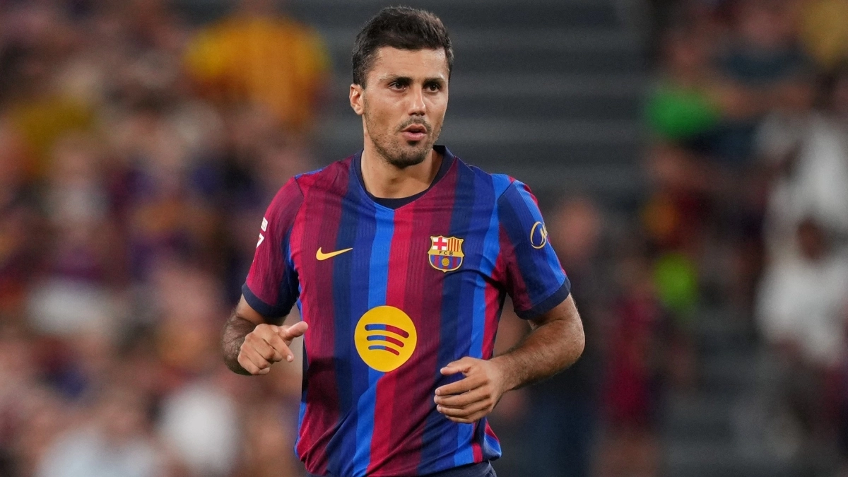 Rodri, en un partido con el Barcelona / Getty Images