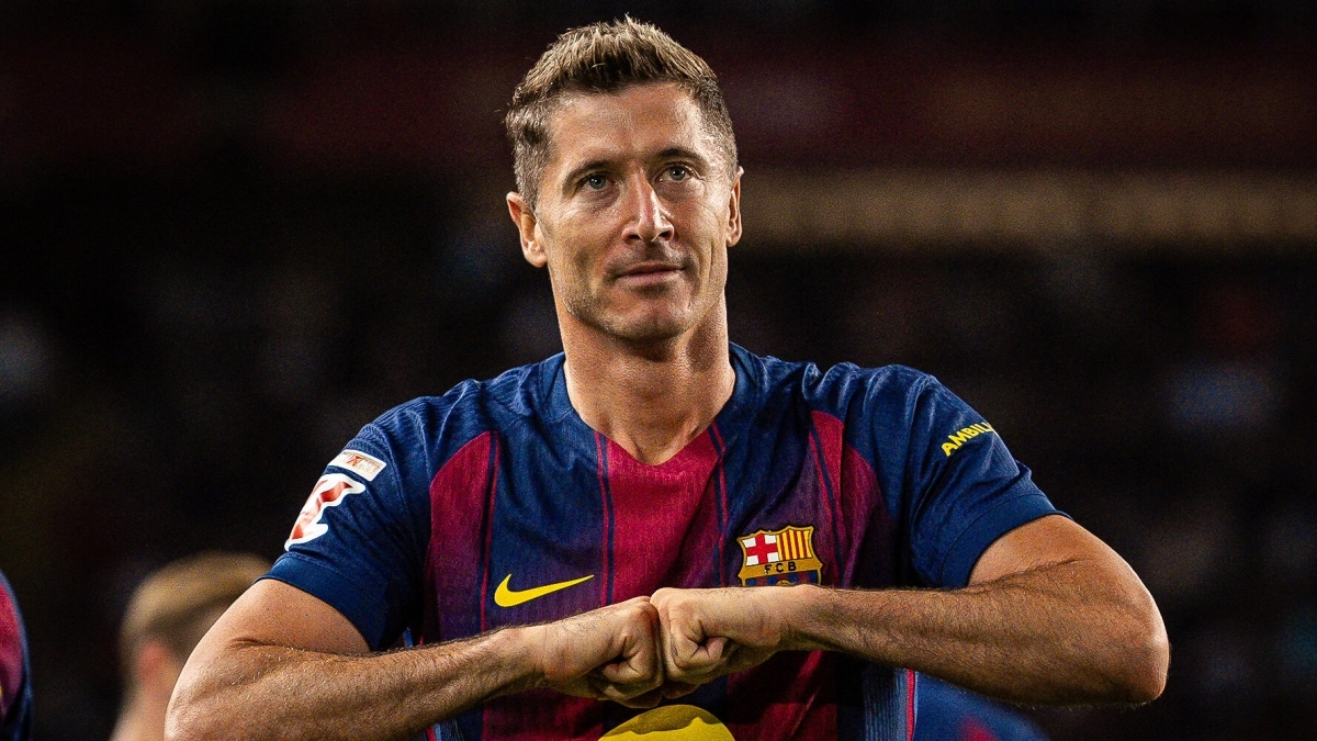 Robert Lewandowski, en su etapa en el Barcelona / Getty Images