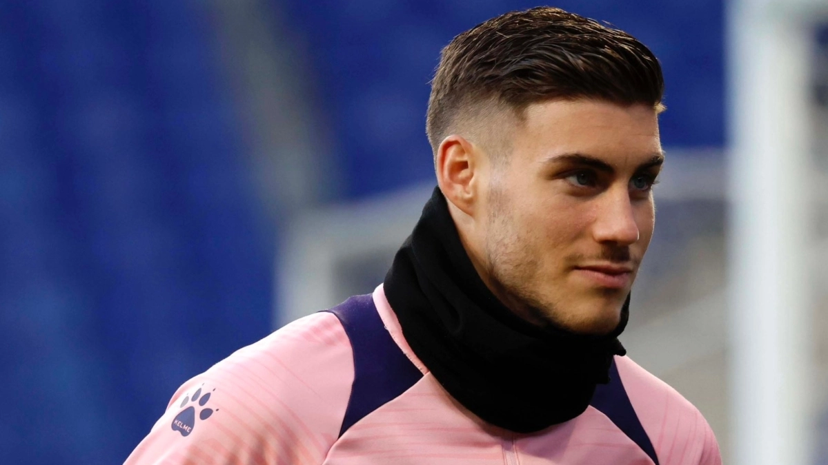 Roberto Fernández, en un entrenamiento con el Espanyol / RCD Espanyol