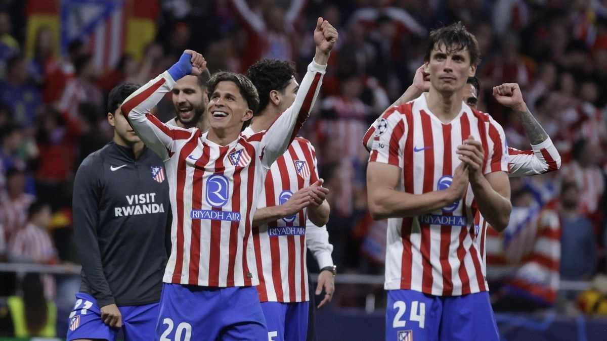 Los jugadores del Atlético, la pasada temporada / EFE