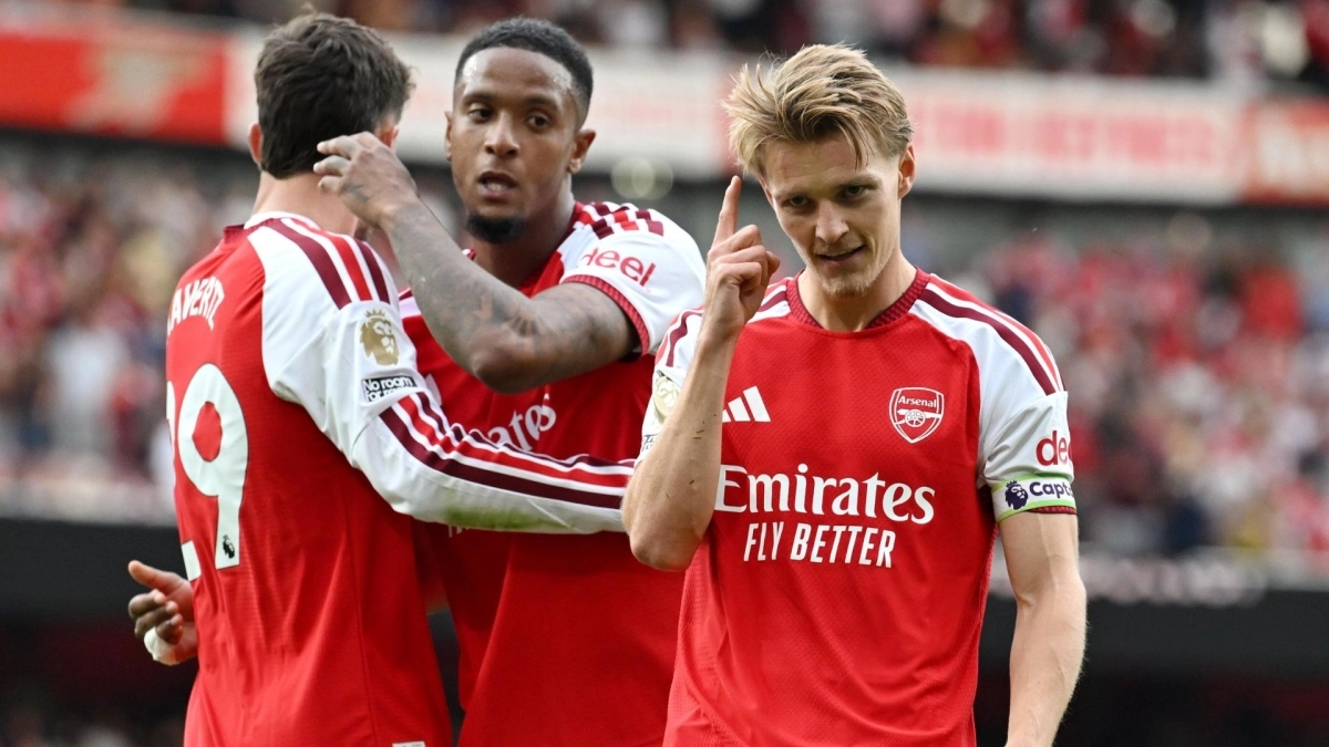Los jugadores del Arsenal celebran un gol / Premier League