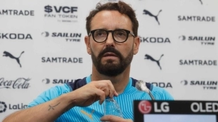 El entrenador valencianista, José Bordalás. Foto: Superdeporte