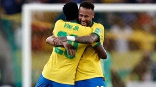 Neymar y Vinicius Jr, los dos grandes nombres del ataque carioca. Foto: GOL Caracol