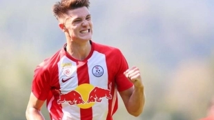 Benjamin Sesko, la nueva joya del Salzburg que vigila el Real Madrid