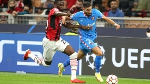 Simeone corre el peligro de cargarse a Yannick Carrasco. Foto: Calciomercato