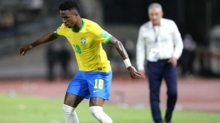 Vinicius Jr. no irá convocado con la selección brasileña. Foto: Getty