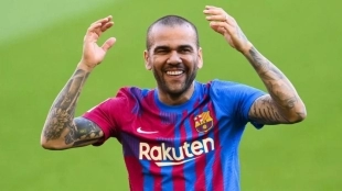 Dani Alves, fuera de la lista de Europa League del FC Barcelona "Foto: Mundo Deportivo"