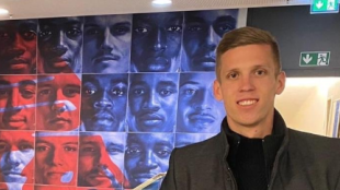 "Dani Olmo ya está en Alemania para firmar por el Lepizig. Foto: Twitter"