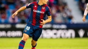 Jorge De Frutos seguirá jugando en Primera División, pero con el Getafe. Foto: @LevanteUD