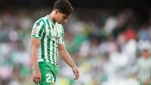 Diego Lainez, otra vez en la rampa de salida del Real Betis