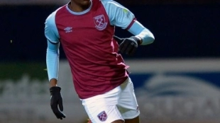 Divin Mubama, la perla que el Manchester City quiere sumar "Foto: WHUFC"