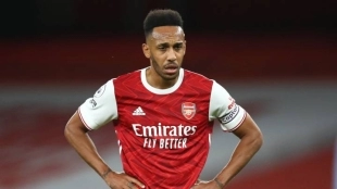 Aubameyang llegó al club 'gunner' en enero de 2018. Foto: Getty