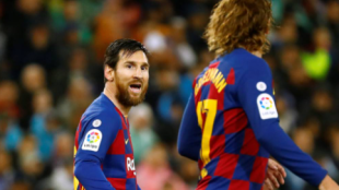 ¿Qué pasa entre Griezmann y Messi? "Foto: AS"