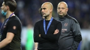 Pep Guardiola quiere ganar la primera Champions con el Manchester City. Foto: Getty
