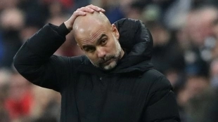 Guardiola señala los dos delanteros que quiere en el Manchester City / ABC.es