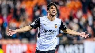 Gonçalo Guedes, jugador del Valencia: Valencia C.F.