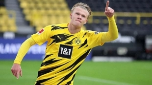 Haaland es uno de los mejores delanteros de la realidad | FOTO: DORTMUND