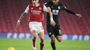 Bellerín, en la lista de un precandidato del Barça. Foto: tbrfootball.com