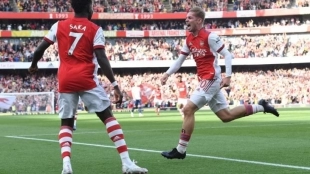 Saka y Smith Rowe, piezas fundamentales. Foto: Getty