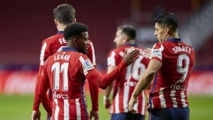La importancia de Luis Suárez en el Atlético de Madrid. Foto: TyC Sports