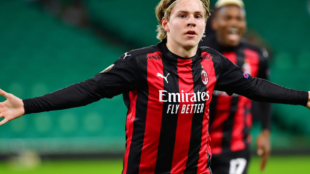 La explosión de Jens Petter Hauge "Foto: ACM"